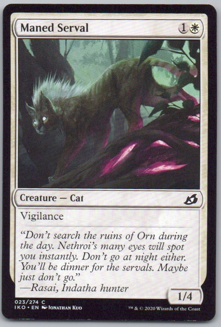 Maned Serval 23 0 Creature Card - Ikoria: Lair of Behemoths