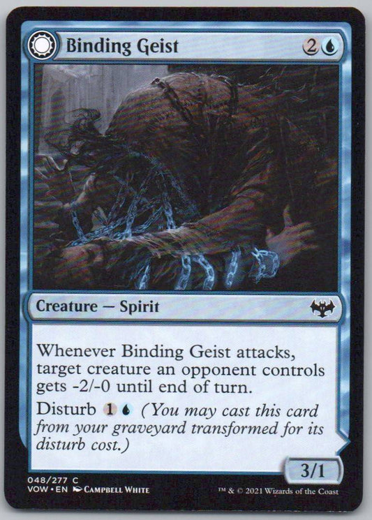Binding Geist 48 Normal Enchantment Card - Innistrad: Crimson Vow