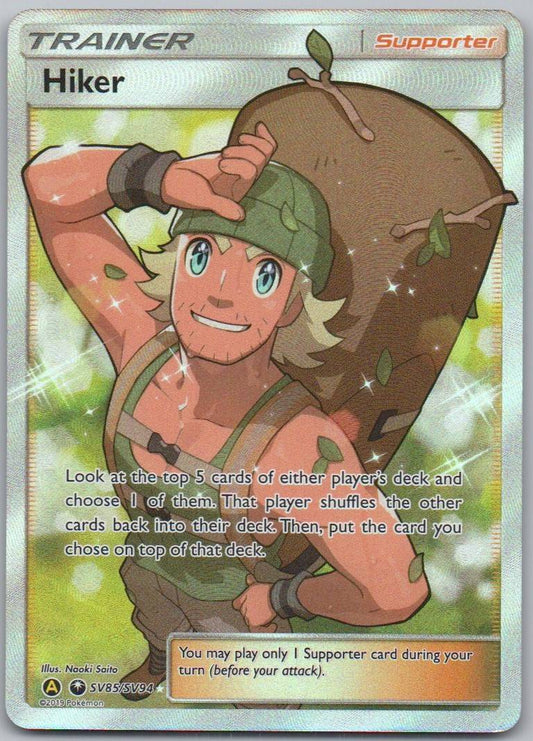 Hiker SV85 Holo Trainer Card - Hidden Fates