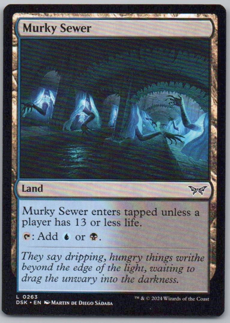Murky Sewer 263 Normal Land Card - Duskmourn: House of Horror