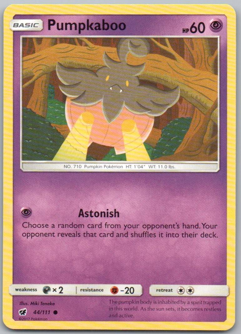 Pumpkaboo 44 Normal Psychic Card - Crimson Invasion