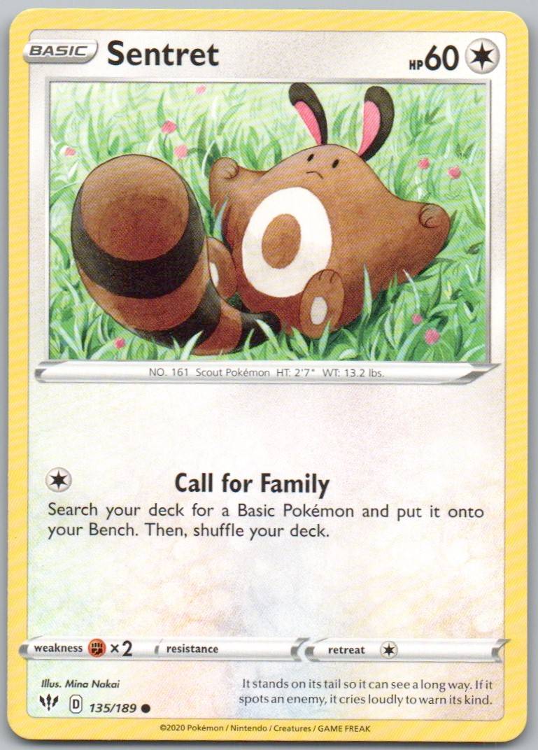 Sentret 135 Normal Colorless Card - Darkness Ablaze