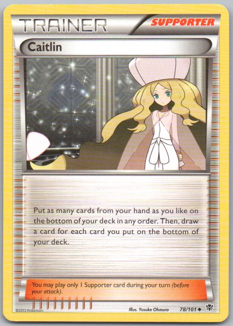 Caitlin 078 Normal Trainer Card - Plasma Blast