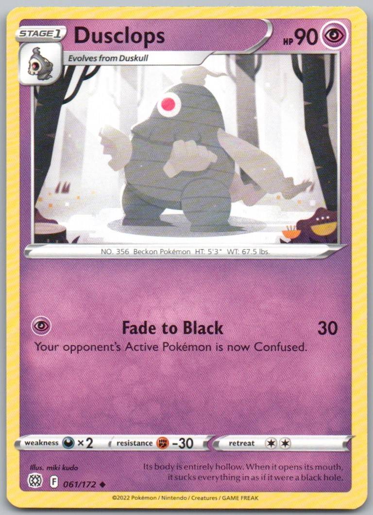 Dusclops 061 Normal Psychic Card - Brilliant Stars