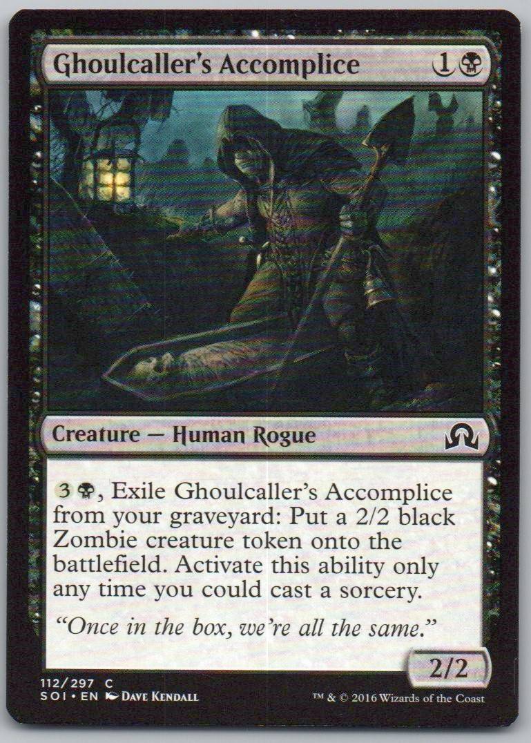 Ghoulcaller's Accomplice 112 Normal Creature Card - Shadows over Innistrad