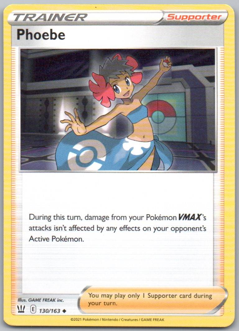 Phoebe 130 Normal Trainer Card - Battle Styles