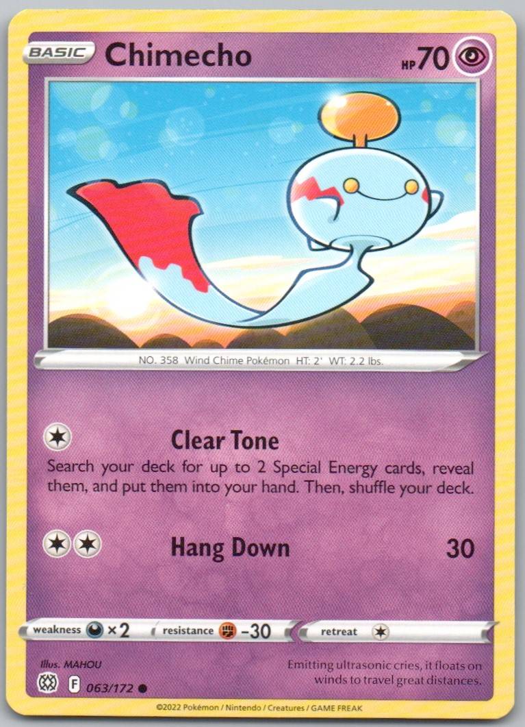 Chimecho 063 Normal Psychic Card - Brilliant Stars