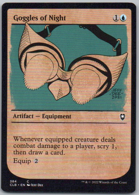 Goggles of Night (Showcase) 384 Normal Artifact Card - Commander Legends: Battle for Baldur's Gate