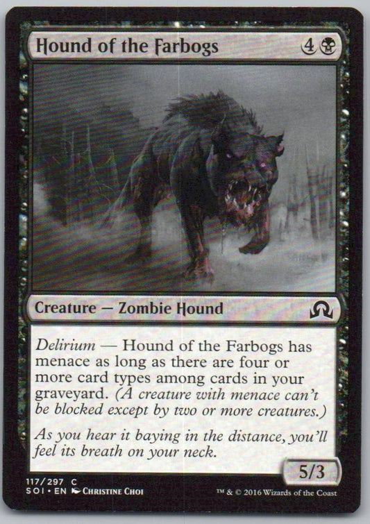 Hound of the Farbogs 117 Normal Creature Card - Shadows over Innistrad