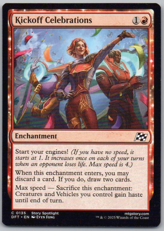 Kickoff Celebrations 135 Normal Enchantment Card - Aetherdrift