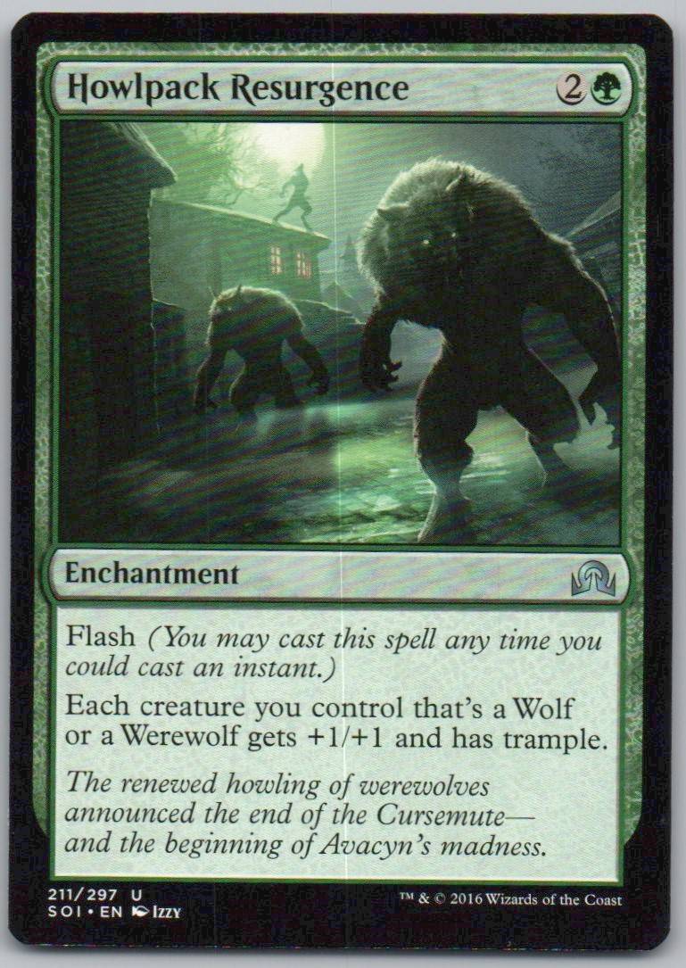 Howlpack Resurgence 211 Normal Enchantment Card - Shadows over Innistrad