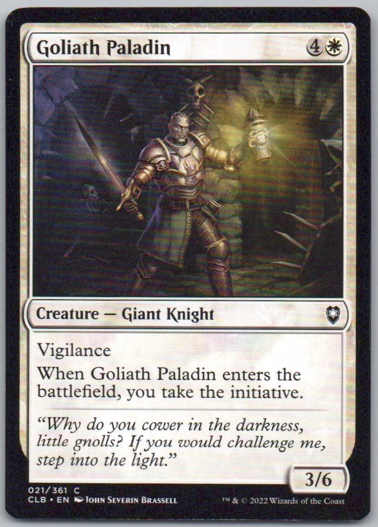 Goliath Paladin 21 Normal Creature Card - Commander Legends: Battle for Baldur's Gate
