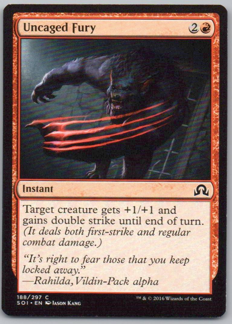 Uncaged Fury 188 Normal Instant Card - Shadows over Innistrad