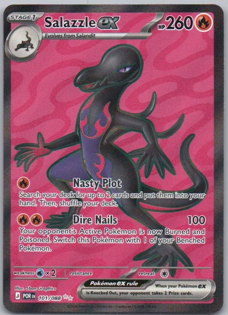 Salazzle ex 101 Holo Fire Card - Perfect Order