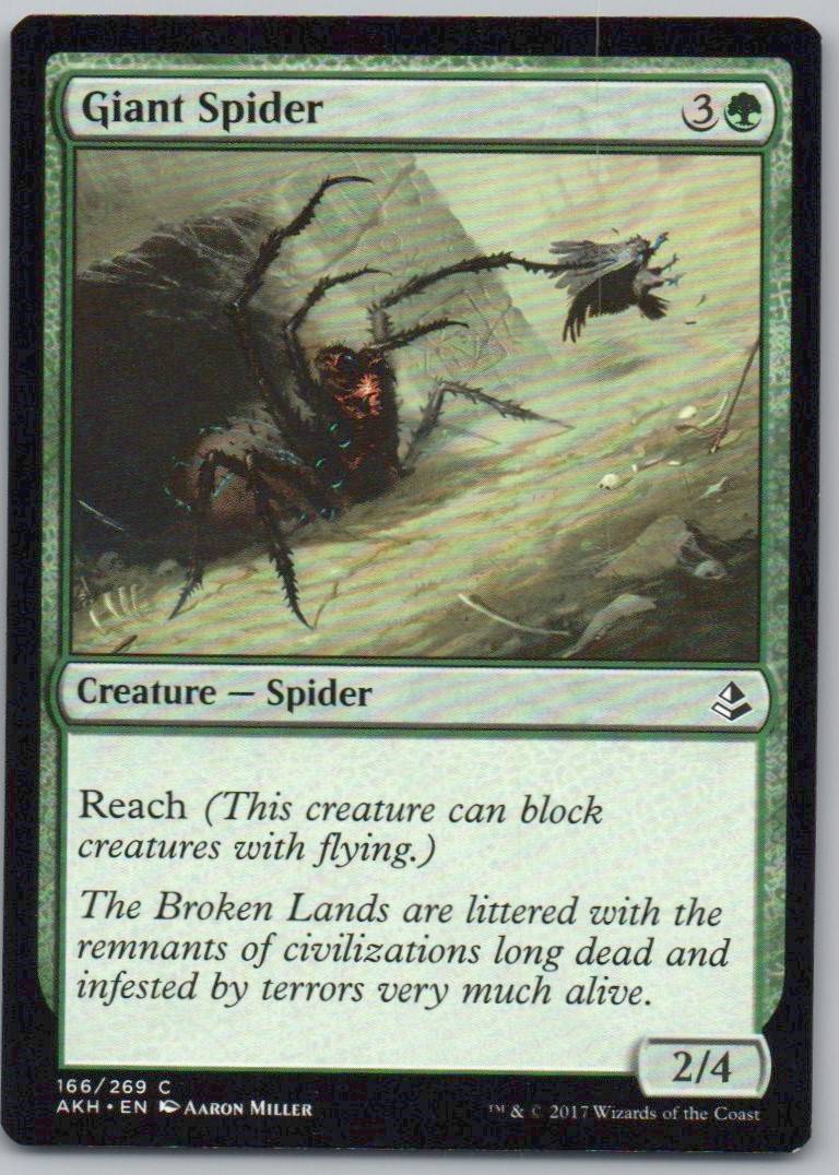 Giant Spider 166 Normal Creature Card - Amonkhet