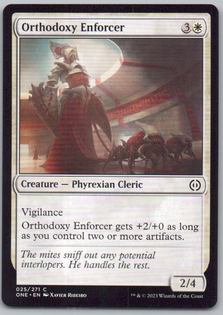 Orthodoxy Enforcer 25 Normal Creature Card - Phyrexia: All Will Be One