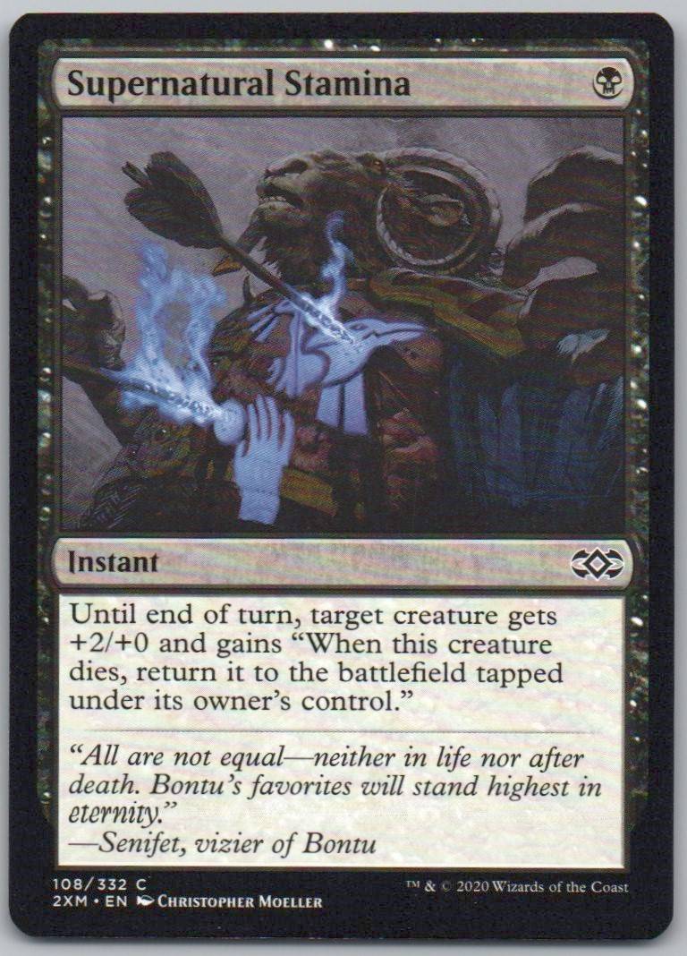 Supernatural Stamina 108 Normal Instant Card - Double Masters