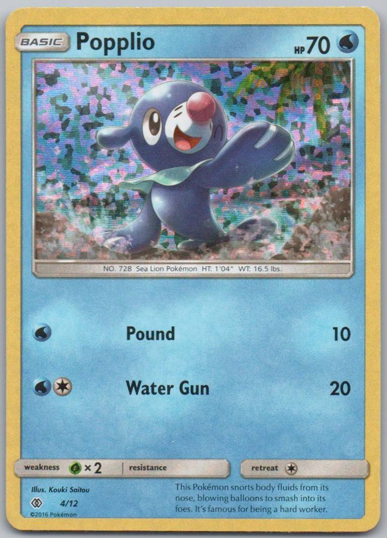 Popplio 39/ Normal Pokemon Card - SM Base Set