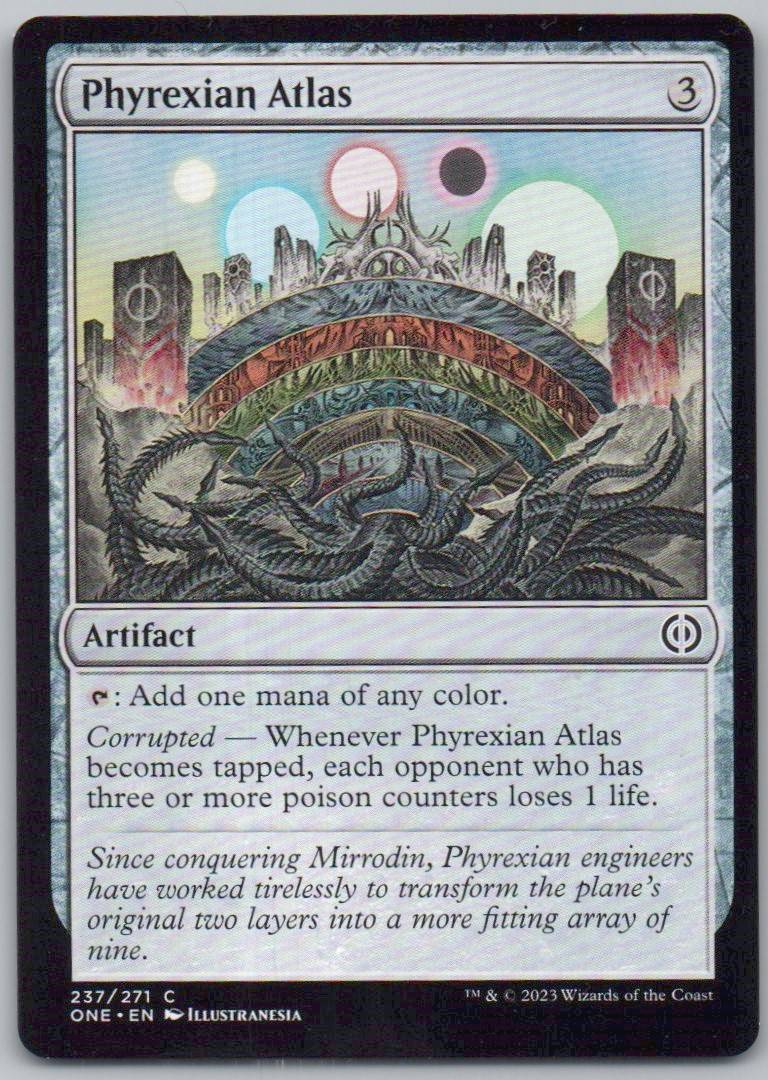 Phyrexian Atlas 237 Normal Artifact Card - Phyrexia: All Will Be One