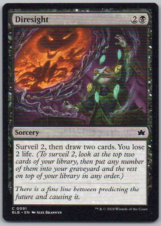 Diresight 91 Normal Sorcery Card - Bloomburrow