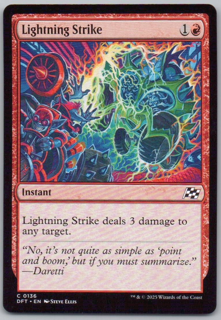 Lightning Strike 136 Normal Instant Card - Aetherdrift