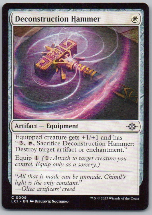 Deconstruction Hammer 9 0 Artifact Card - The Lost Caverns of Ixalan
