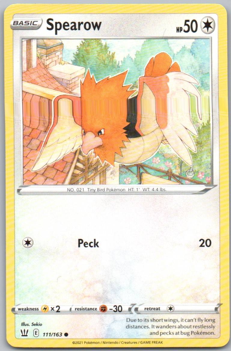 Spearow 111 Normal Colorless Card - Battle Styles
