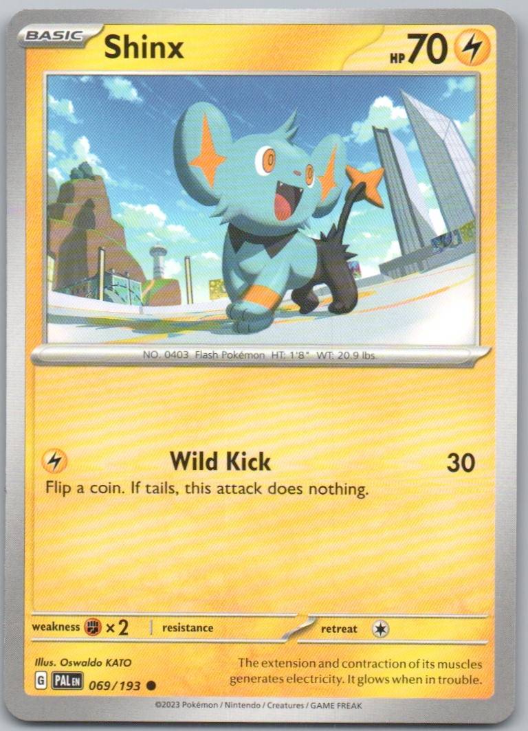 Shinx 069 Normal Lightning Card - Paldea Evolved