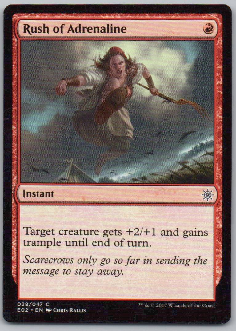 Rush of Adrenaline 28 Normal Instant Card - Explorers of Ixalan