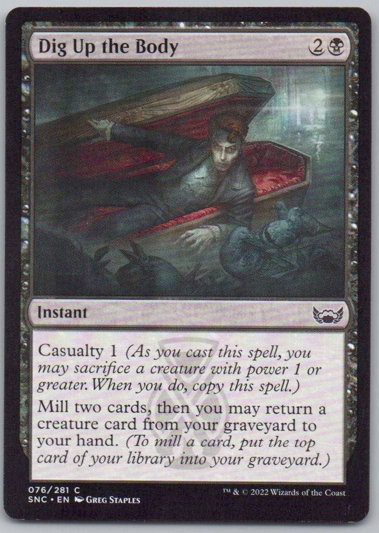 Dig Up the Body 76 Normal Instant Card - Streets of New Capenna