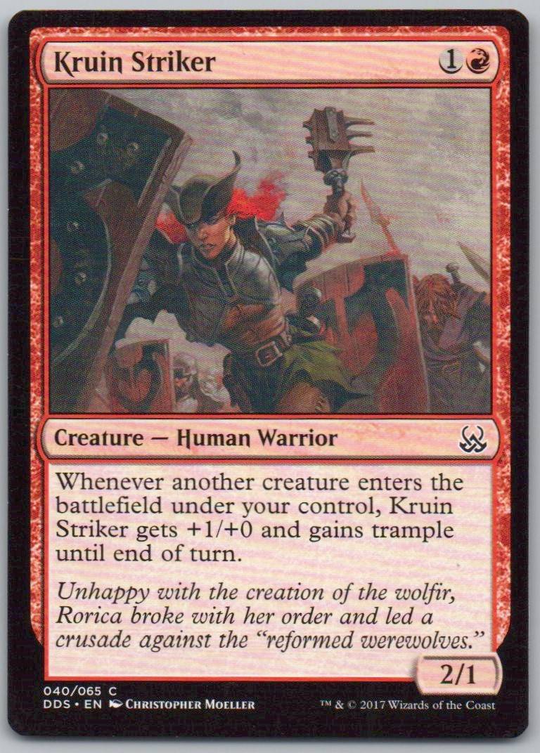 Kruin Striker 40 Normal Creature Card - Duel Decks: Mind vs. Might